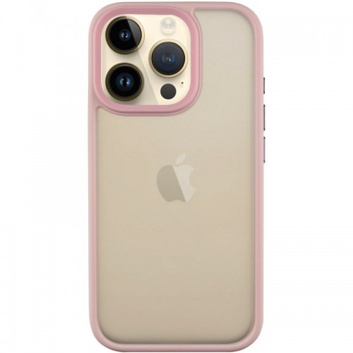 TPU+PC чехол Metal Buttons для Apple iPhone 16 Pro Max (6.9") Розовый