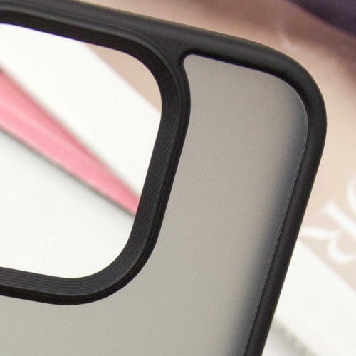 TPU+PC чохол Metal Buttons для Apple iPhone 16 Pro Max (6.9") Чорний