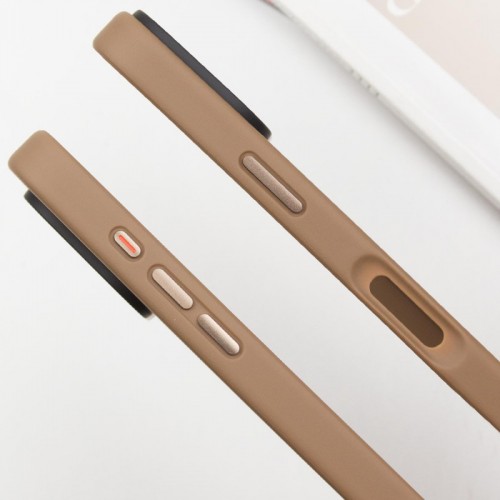 TPU+PC чохол Metal Buttons with MagSafe для Apple iPhone 16 (6.1") Золотий