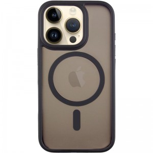 TPU+PC чохол Metal Buttons with MagSafe для Apple iPhone 16 Pro (6.3") Чорний