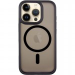 TPU+PC чехол Metal Buttons with MagSafe для Apple iPhone 16 Pro Max (6.9") Чёрный