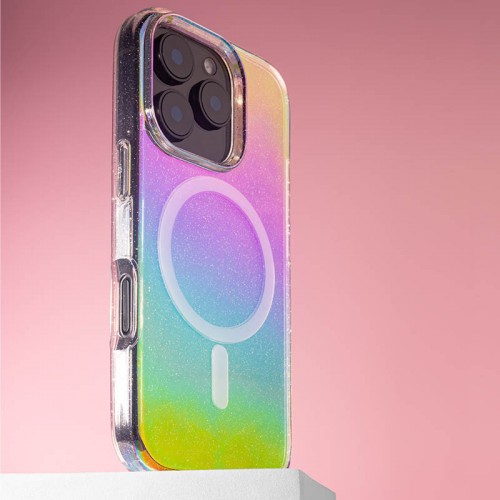 Чехол TPU Galaxy Sparkle (MagFit) для Apple iPhone 16 Pro Max (6,9") Chroma+Glitter