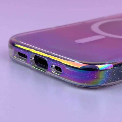 Чехол TPU Galaxy Sparkle (MagFit) для Apple iPhone 16 Pro Max (6,9") Chroma+Glitter