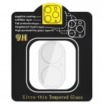 Защитное стекло на камеру Full Block (тех.пак) для Apple iPhone 16 (6.1") / 16 Plus (6.7") Прозрачный
