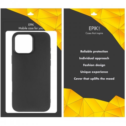 Чехол TPU Epik Black для Apple iPhone 16 Pro (6.3") Чёрный