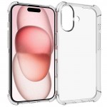 TPU чохол GETMAN Ease logo посилені кути для Apple iPhone 16 Plus (6.7") Безбарвний (прозорий)