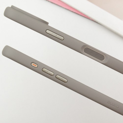 TPU+PC чехол Blueo Skin Friendly Frosted с MagSafe для Apple iPhone 16 (6.1") Серый
