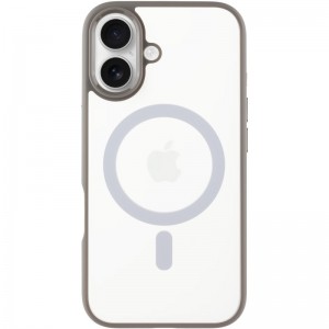 TPU+PC чохол Blueo Skin Friendly Frosted with MagSafe для Apple iPhone 16 (6.1") Сірий