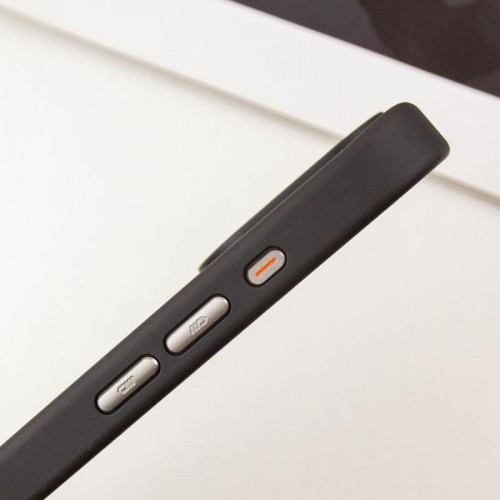 TPU+PC чохол Blueo Skin Friendly Frosted with MagSafe для Apple iPhone 16 Pro Max (6.9") Чорний / Белое кольцо