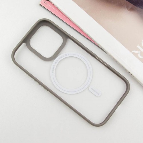 TPU+PC чохол Blueo Skin Friendly Frosted with MagSafe для Apple iPhone 16 Pro Max (6.9") Сірий