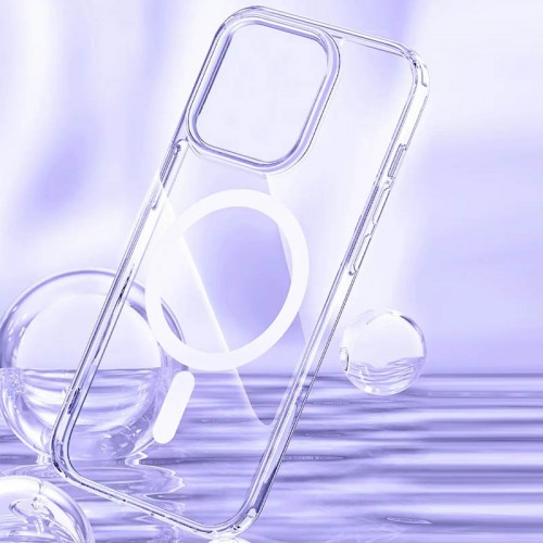 Чохол TPU Clear Case with MagSafe для Apple iPhone 15 Pro (6.1") Clear
