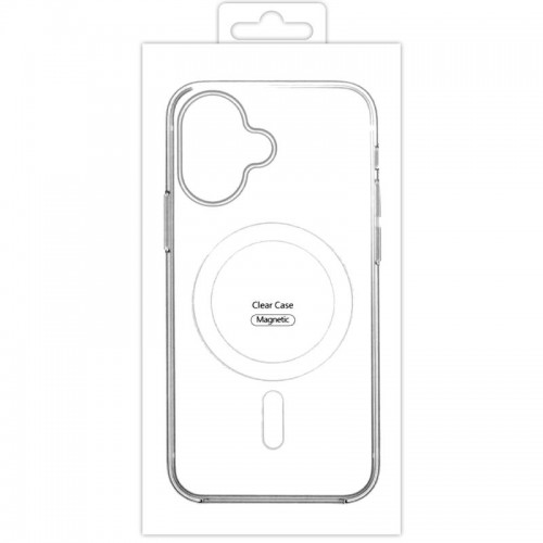 Чохол TPU Clear Case with MagSafe для Apple iPhone 16 (6.1") Clear