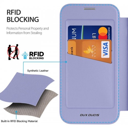 Чохол-книжка Dux Ducis Skin X Pro with MagSafe для Apple iPhone 16 Pro (6.3") Purple