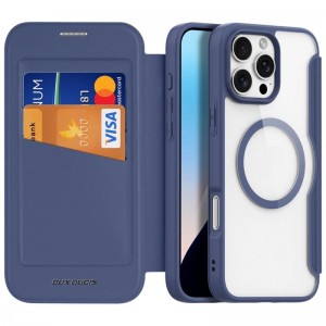 Чехол-книжка Dux Ducis Skin X Pro с MagSafe для Apple iPhone 16 Pro (6,3") Blue