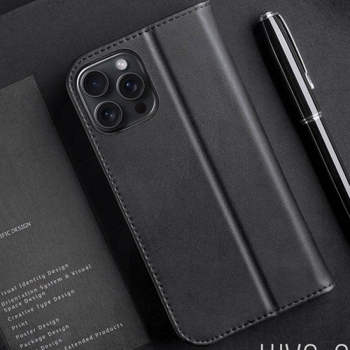 Чехол-книжка Dux Ducis Hivo для Apple iPhone 16 Pro (6,3") Black