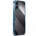 TPU чохол Nillkin Nature Pro Series для Apple iPhone 16 (6.1") Синій (прозорий)