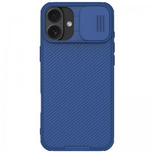 Карбонова накладка Nillkin CamShield Pro для Apple iPhone 16 (6.1") Blue