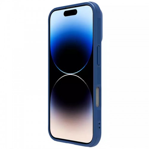 Карбонова накладка Nillkin CamShield Pro для Apple iPhone 16 (6.1") Blue