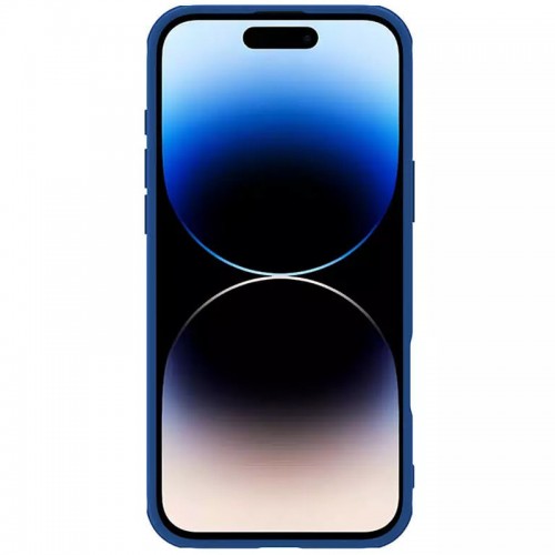 Карбонова накладка Nillkin CamShield Pro Magnetic для Apple iPhone 16 (6.1") Blue