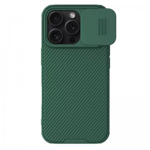 Карбонова накладка Nillkin CamShield Pro Magnetic для Apple iPhone 16 Pro Max (6.9") Deep Green