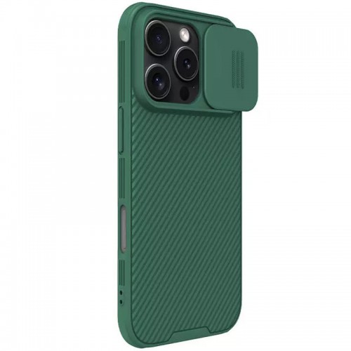 Карбонова накладка Nillkin CamShield Pro Magnetic для Apple iPhone 16 Pro Max (6.9") Deep Green