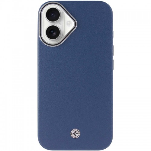 Чехол SGP PC+Leather с MagSafe для Apple iPhone 16 Plus (6.7") Blue