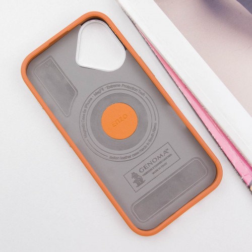 Чехол SGP PC+Leather с MagSafe для Apple iPhone 16 Plus (6.7") коричневый