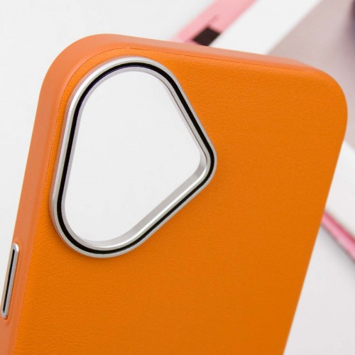 Чехол SGP PC+Leather с MagSafe для Apple iPhone 16 Plus (6.7") коричневый