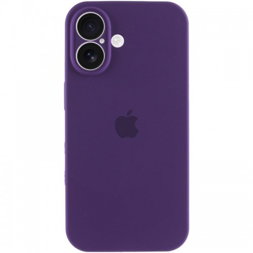 Чехол Silicone Case Full Camera Protective (AA) для Apple iPhone 16 (6.1") Фиолетовый / Amethyst