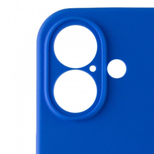 Чехол Silicone Case Full Camera Protective (AA) для Apple iPhone 16 (6,1") Синий / Capri Blue