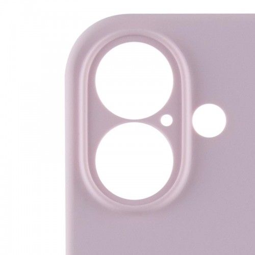 Чехол Silicone Case Full Camera Protective (AA) для Apple iPhone 16 (6.1") Розовый / Chalk Pink