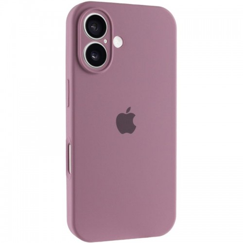Чехол Silicone Case Full Camera Protective (AA) для Apple iPhone 16 (6.1") Лиловый / Lilac Pride