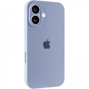 Чохол Silicone Case Full Camera Protective (AA) для Apple iPhone 16 (6.1") Блакитний / Lilac Blue