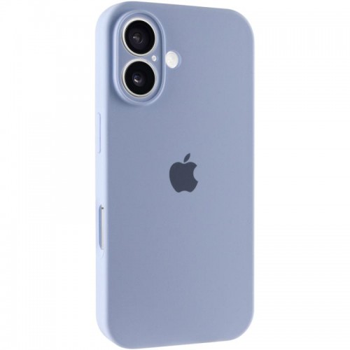 Чохол Silicone Case Full Camera Protective (AA) для Apple iPhone 16 (6.1") Блакитний / Lilac Blue