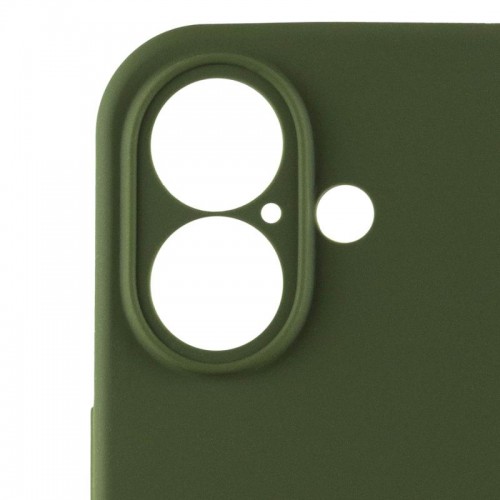 Чохол Silicone Case Full Camera Protective (AA) для Apple iPhone 16 (6.1") Зелений / Dark Olive