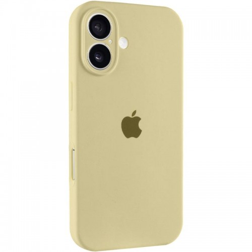 Чохол Silicone Case Full Camera Protective (AA) для Apple iPhone 16 (6.1") Жовтий / Mellow Yellow