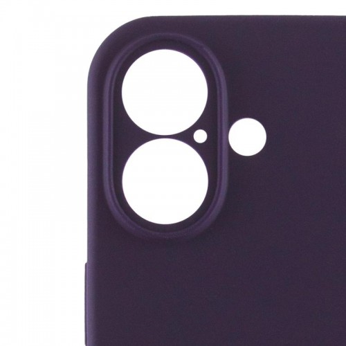Чехол Silicone Case Full Camera Protective (AA) для Apple iPhone 16 (6.1") Фиолетовый / Elderberry
