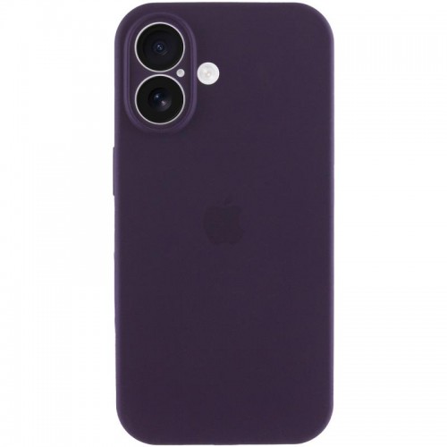 Чехол Silicone Case Full Camera Protective (AA) для Apple iPhone 16 (6.1") Фиолетовый / Elderberry