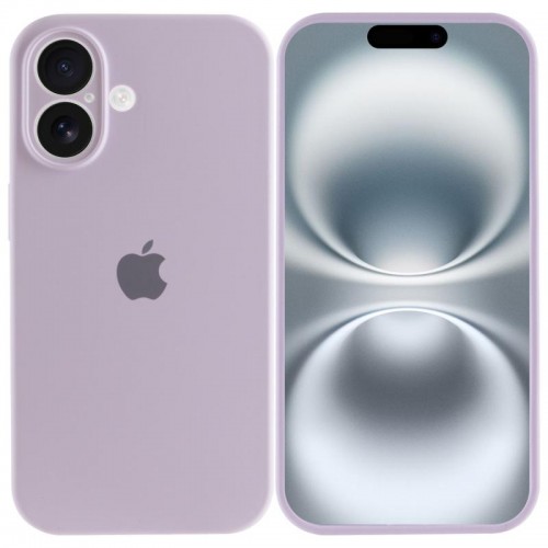 Чохол Silicone Case Full Camera Protective (AA) для Apple iPhone 16 (6.1") Бузковий / Lilac