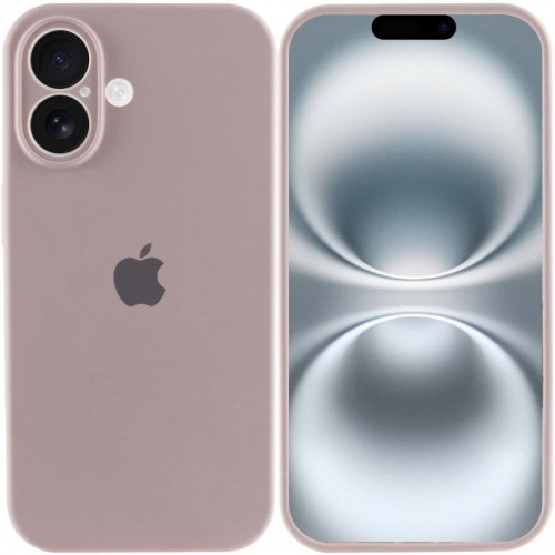 Чехол Silicone Case Full Camera Protective (AA) для Apple iPhone 16 (6,1") Серый / Lavender
