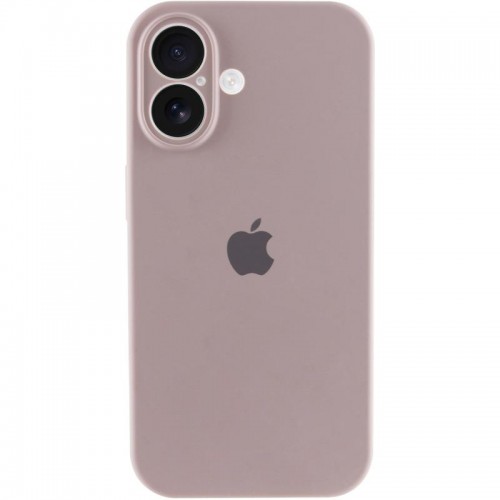 Чехол Silicone Case Full Camera Protective (AA) для Apple iPhone 16 (6,1") Серый / Lavender