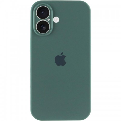 Чохол Silicone Case Full Camera Protective (AA) для Apple iPhone 16 (6.1") Зелений / Pine green