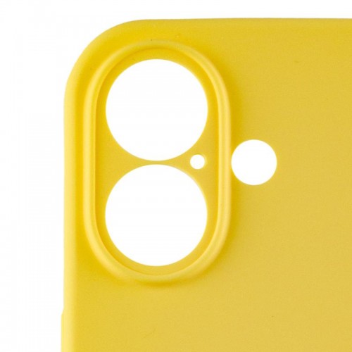 Чохол Silicone Case Full Camera Protective (AA) для Apple iPhone 16 (6.1") Жовтий / Yellow