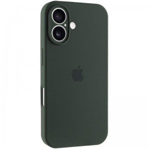 Чохол Silicone Case Full Camera Protective (AA) для Apple iPhone 16 (6.1") Зелений / Cyprus Green