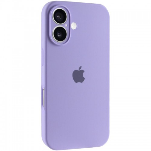 Чохол Silicone Case Full Camera Protective (AA) для Apple iPhone 16 (6.1") Бузковий / Dasheen