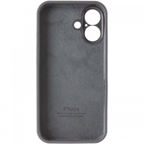 Чехол Silicone Case Full Camera Protective (AA) для Apple iPhone 16 (6.1") Серый / Dark Gray