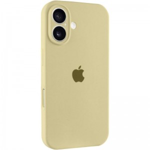 Чохол Silicone Case Full Camera Protective (AA) для Apple iPhone 16 Plus (6.7") Жовтий / Mellow Yellow
