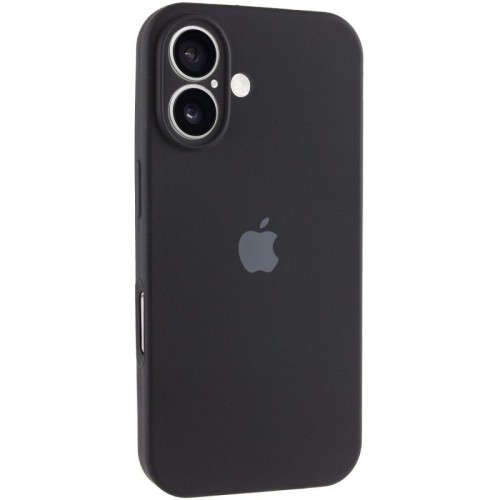 Чехол Silicone Case Full Camera Protective (AA) для Apple iPhone 16 Plus (6.7") Черный / Black