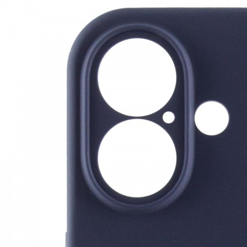 Чехол Silicone Case Full Camera Protective (AA) для Apple iPhone 16 Plus (6.7") Тёмно-синий / Midnight blue