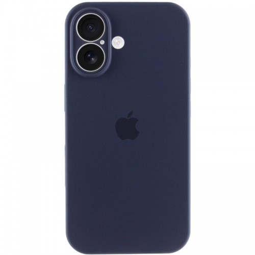 Чехол Silicone Case Full Camera Protective (AA) для Apple iPhone 16 Plus (6.7") Тёмно-синий / Midnight blue